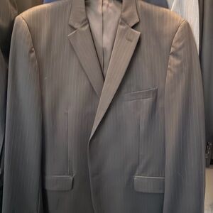 Classic Black Pinstripe Men's Blazer